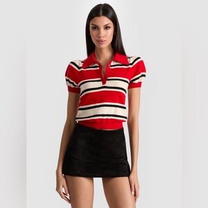 Alice + Olivia Ramona Striped Pullover